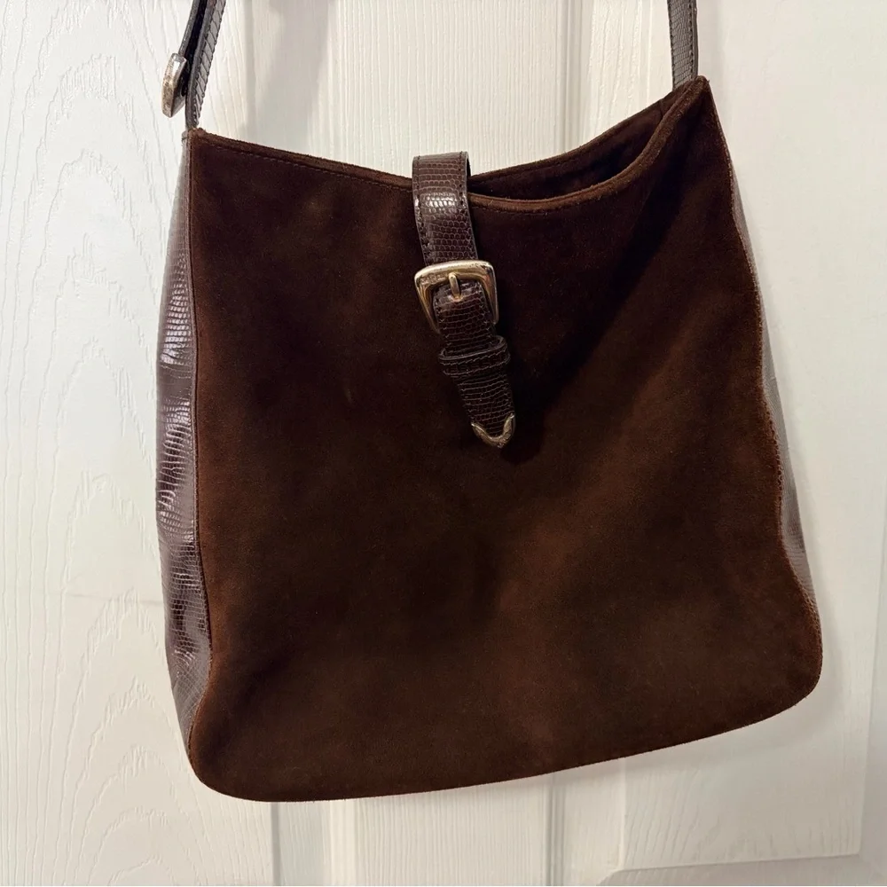 Ralph Lauren Chocolate Suede Bag - Picture 5 of 13